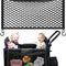 Black Stroller Wagon Cargo Net,  Wagon Accessories Universal Fit Stroller Mesh Cargo Net and Organizer, Extra Large Stroller Storage Space (Compatible with WONDERFOLD All W-Series Models)