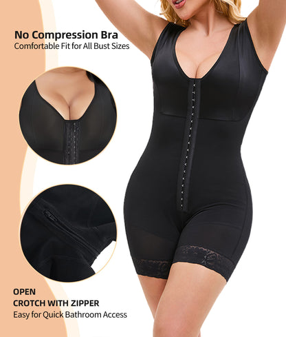 High Quality Best Selling Shapewear, Tummy Control Post Surgery, Postpartum Full Body Shaper Butt Lifter With Zipper Crotch