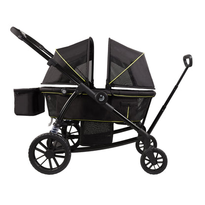 Unisex 2-Seat Wagon Stroller Folding Stroller with Adjustable Canopy for Infant, Weight 44 Pounds