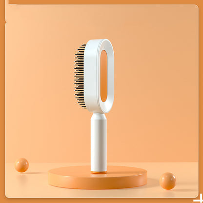 Hight Quality Best Selling Self Cleaning Hair Brush For Women One-key Cleaning Hair Loss Airbag Massage Scalp Comb Anti-Static Hairbrush