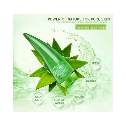 Aloe Vera 99% Essence Soothing Gel Cream Liquid High Moisturizing After-Sun Repair Oil Control Acne Very Mild 260Ml