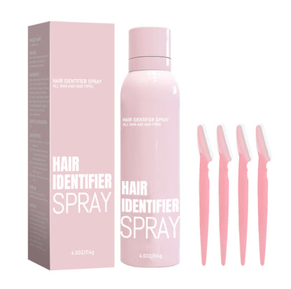 Hair Identifier Spray For Face Shaving, Hair Identifying Spray, Face Hair Identifier Spray, Moisturizing and Skin Care Dermaplaner Set Spray