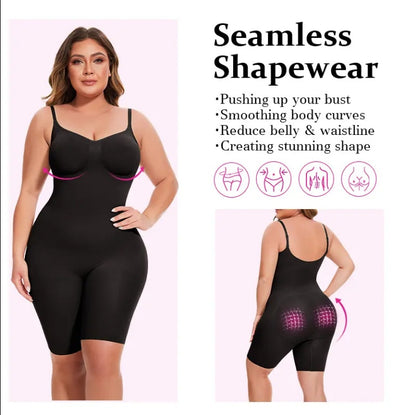 Seamless Postpartum Abdomen Shapewear Sculpting Short Mid Thigh Slimming Body Shaper Tummy Control Slimmer