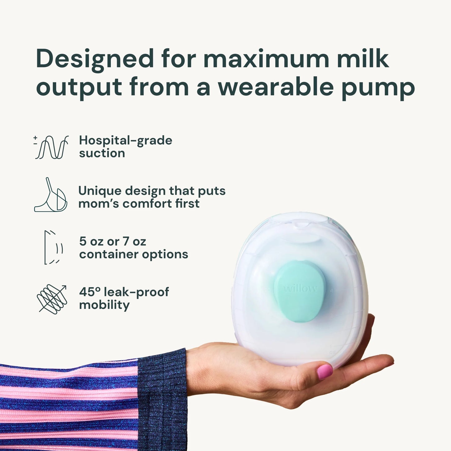 Go Wearable Cord-Free Double Electric Breast Pump - Clear Design for Ultimate Convenience