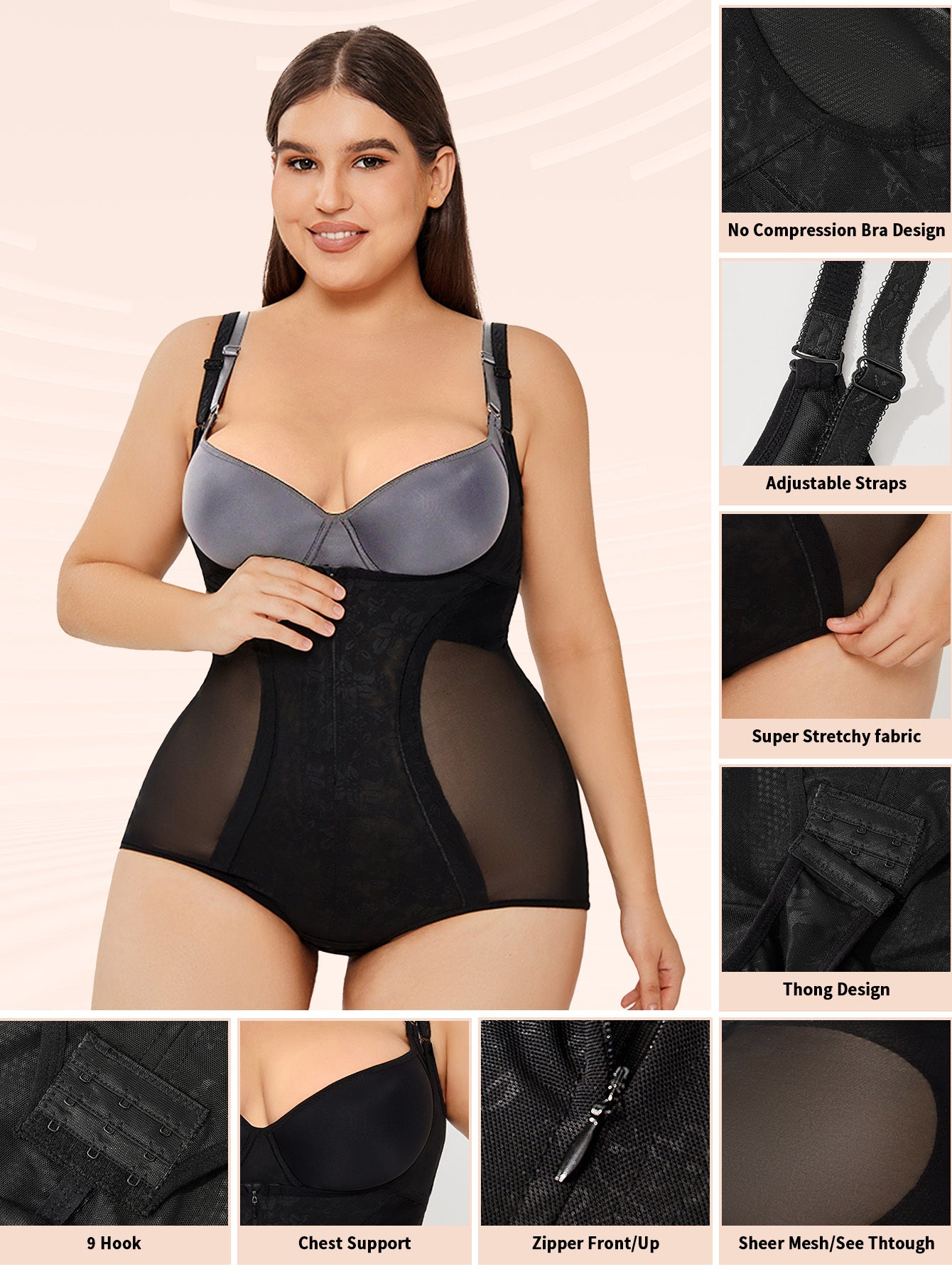 Best Selling Shapewear Bodysuit Tummy Control Slim Body Shaper