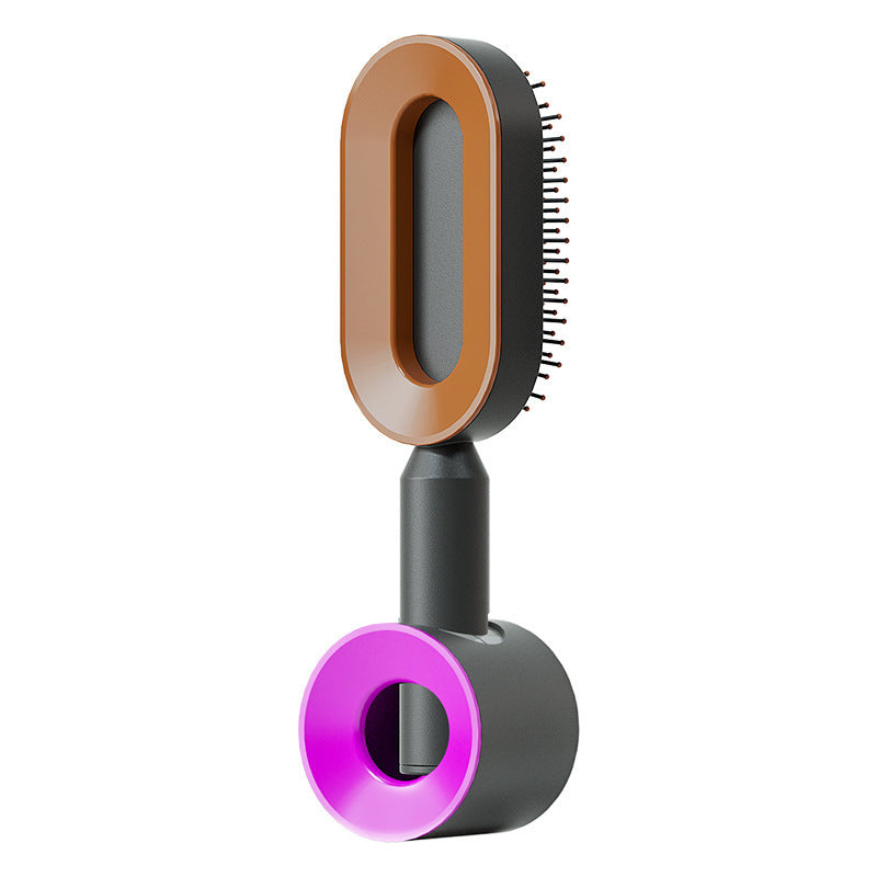 Hight Quality Best Selling Self Cleaning Hair Brush For Women One-key Cleaning Hair Loss Airbag Massage Scalp Comb Anti-Static Hairbrush