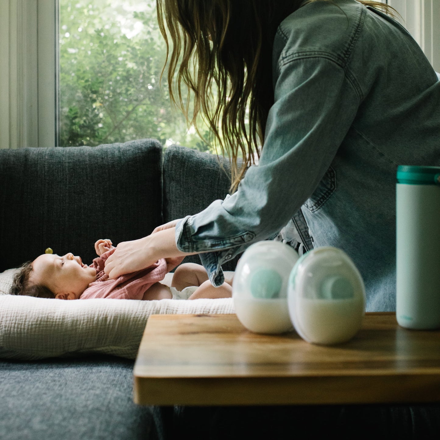 Go Wearable Cord-Free Double Electric Breast Pump - Clear Design for Ultimate Convenience